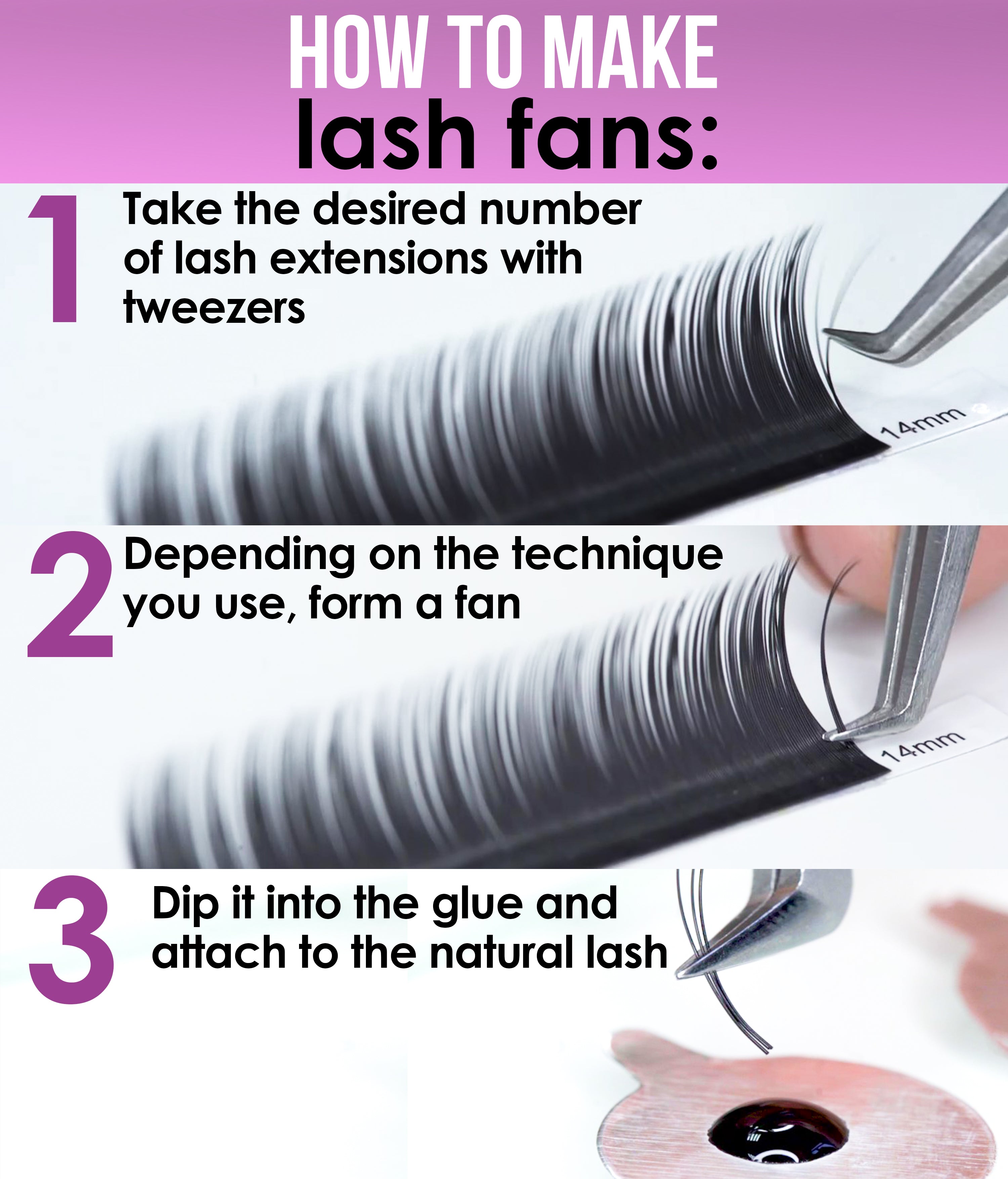 Sale❗️ 20 Rows - Mink Eyelash Extensions CC Curl