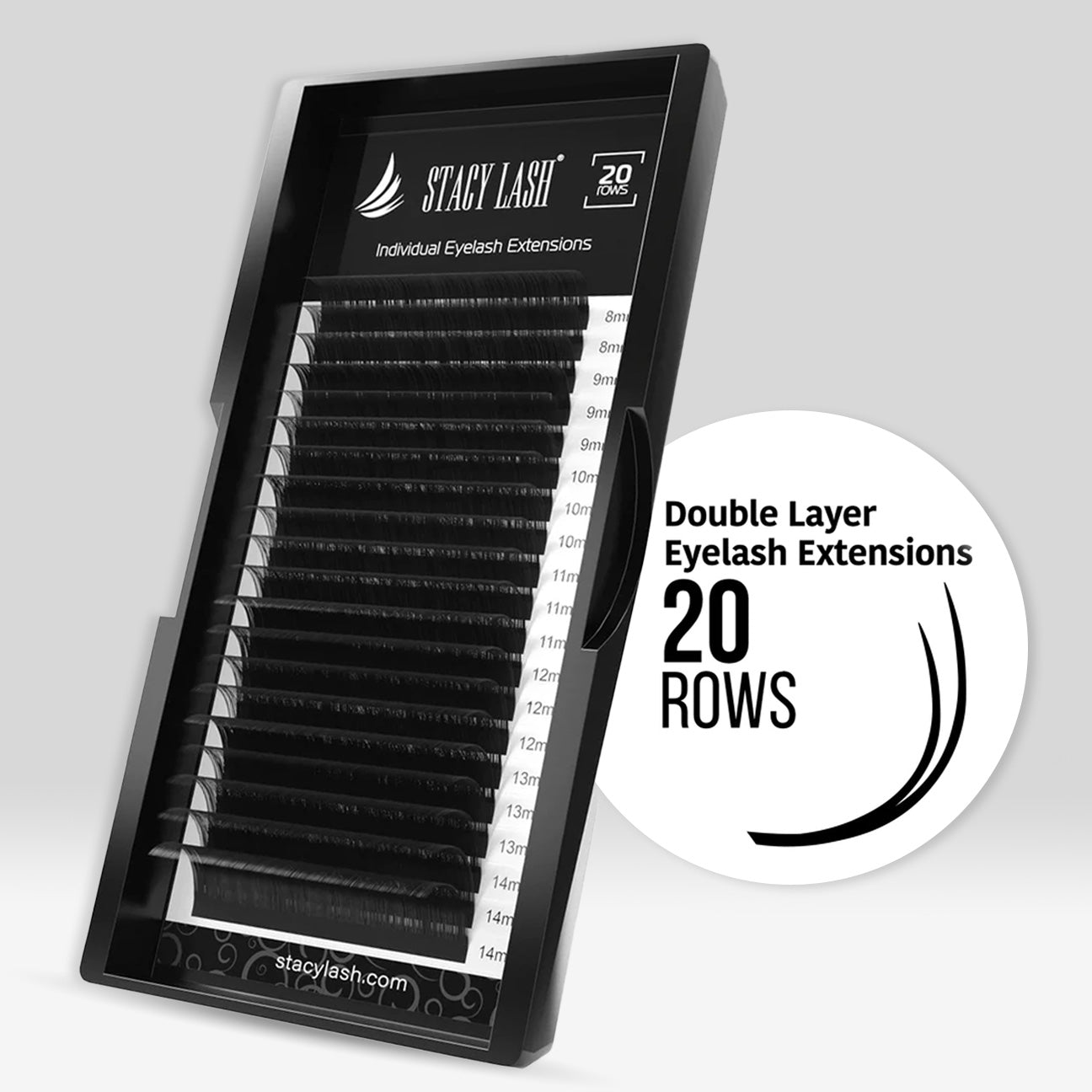 Sale❗️ 20 Rows - Double Layer Volume Mink Eyelash Extensions C-D Curl