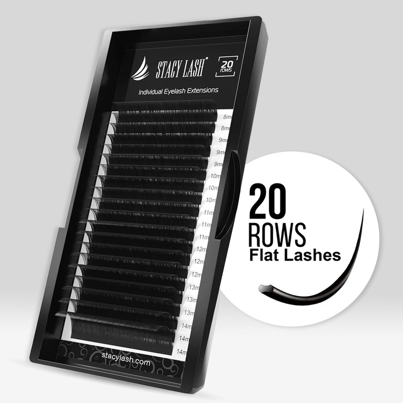Sale❗️ 20 Rows - Flat (Ellipse) Eyelash Extensions CC Curl