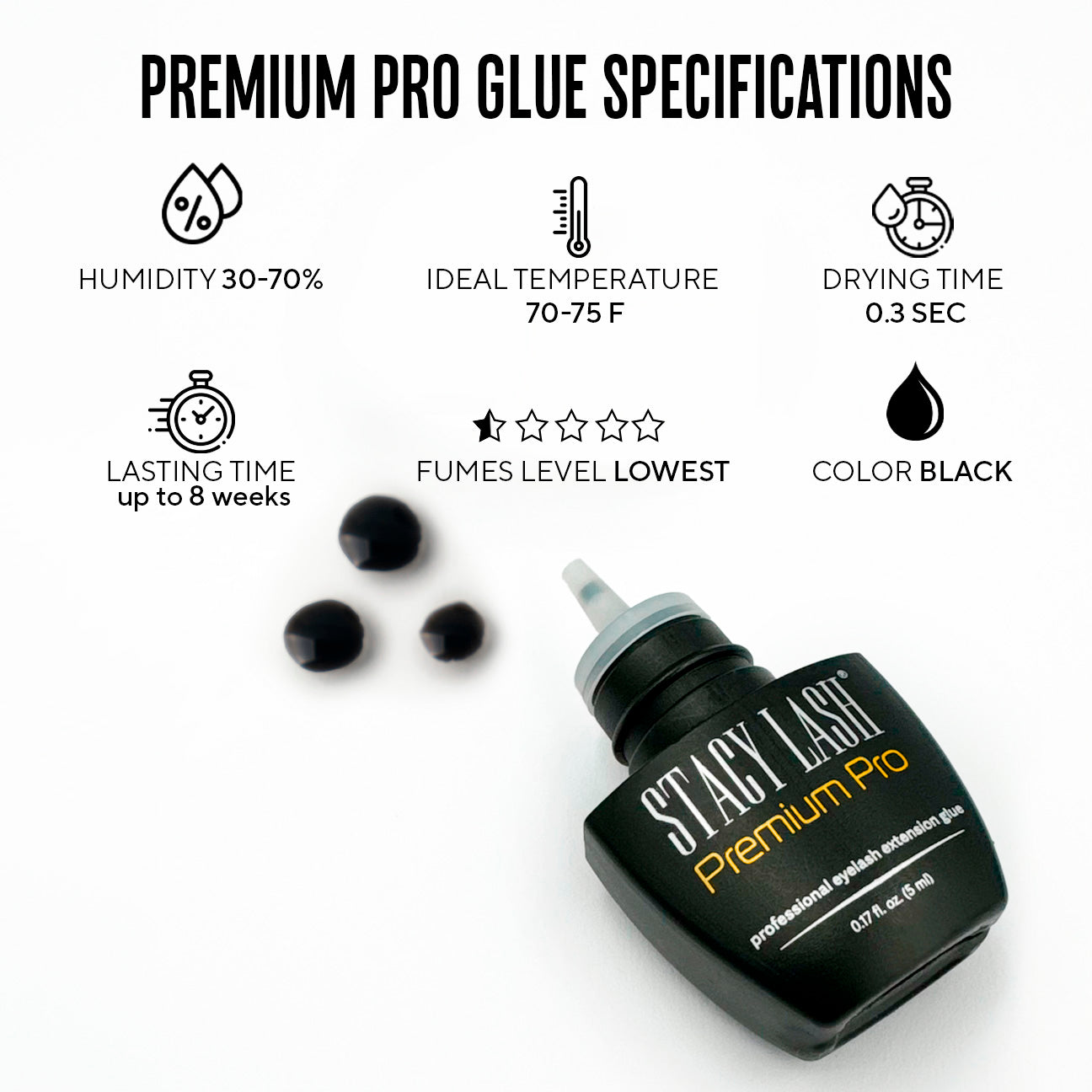 Stacy Lash Glue Premium Pro 5ml