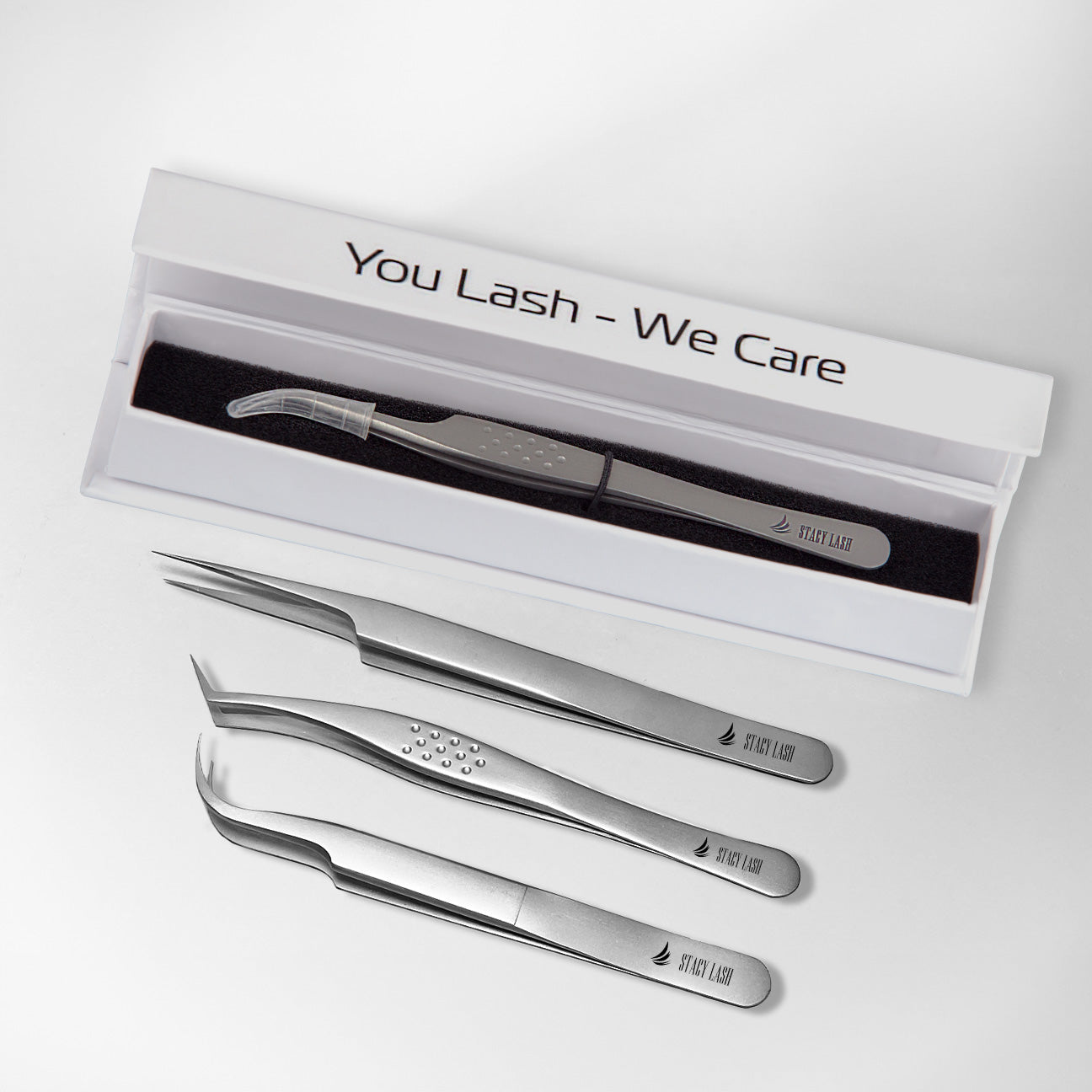 Stacy Lash STL-10 S-Shaped Curved Eyelash Extension Tweezers