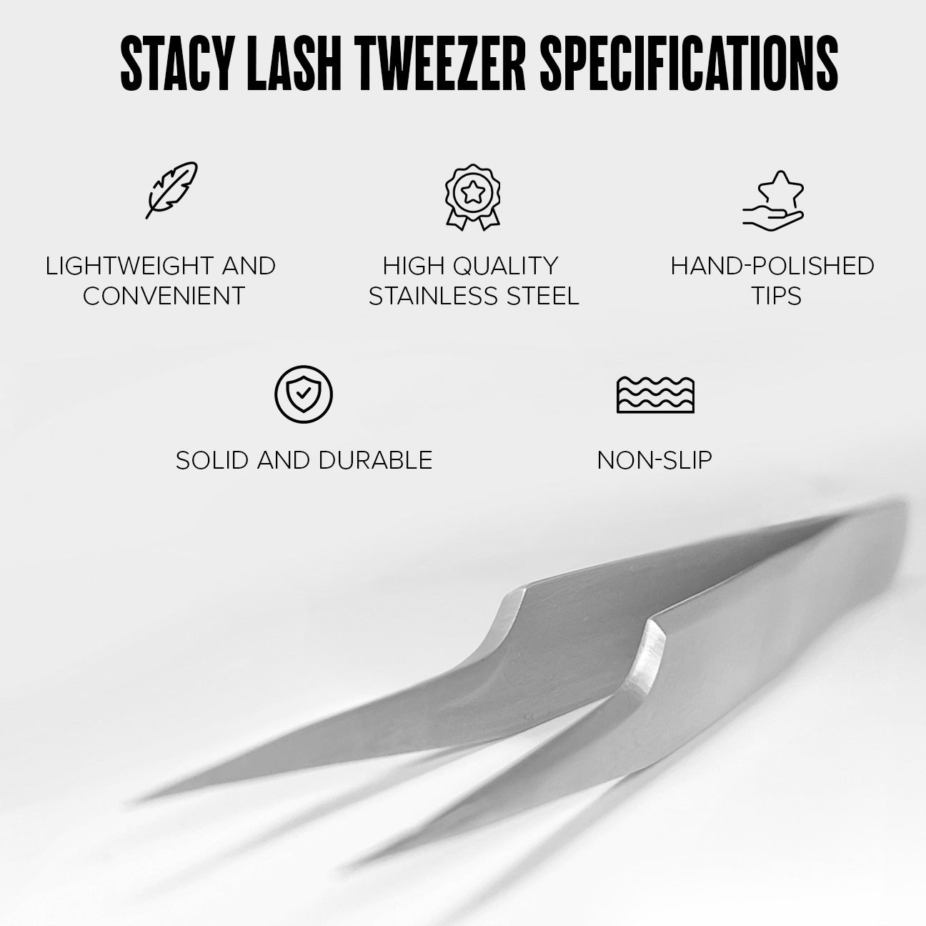 Stacy Lash Bundle: Evolution 5ml & STL3 & STL5 Lash Extension Tweezers