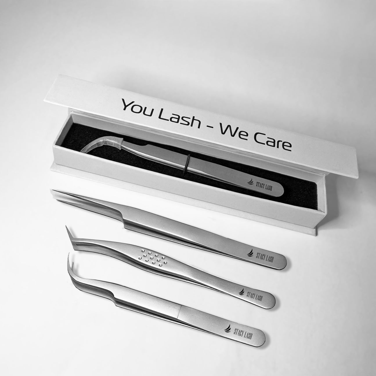 Stacy Lash STL-8 S-Shaped Curved Eyelash Extension Tweezers