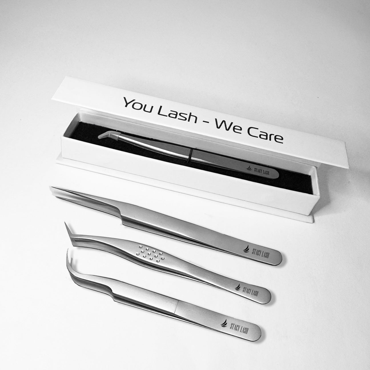 Stacy Lash STL-9 L-Shaped Volume Tweezers for Eyelash Extensions