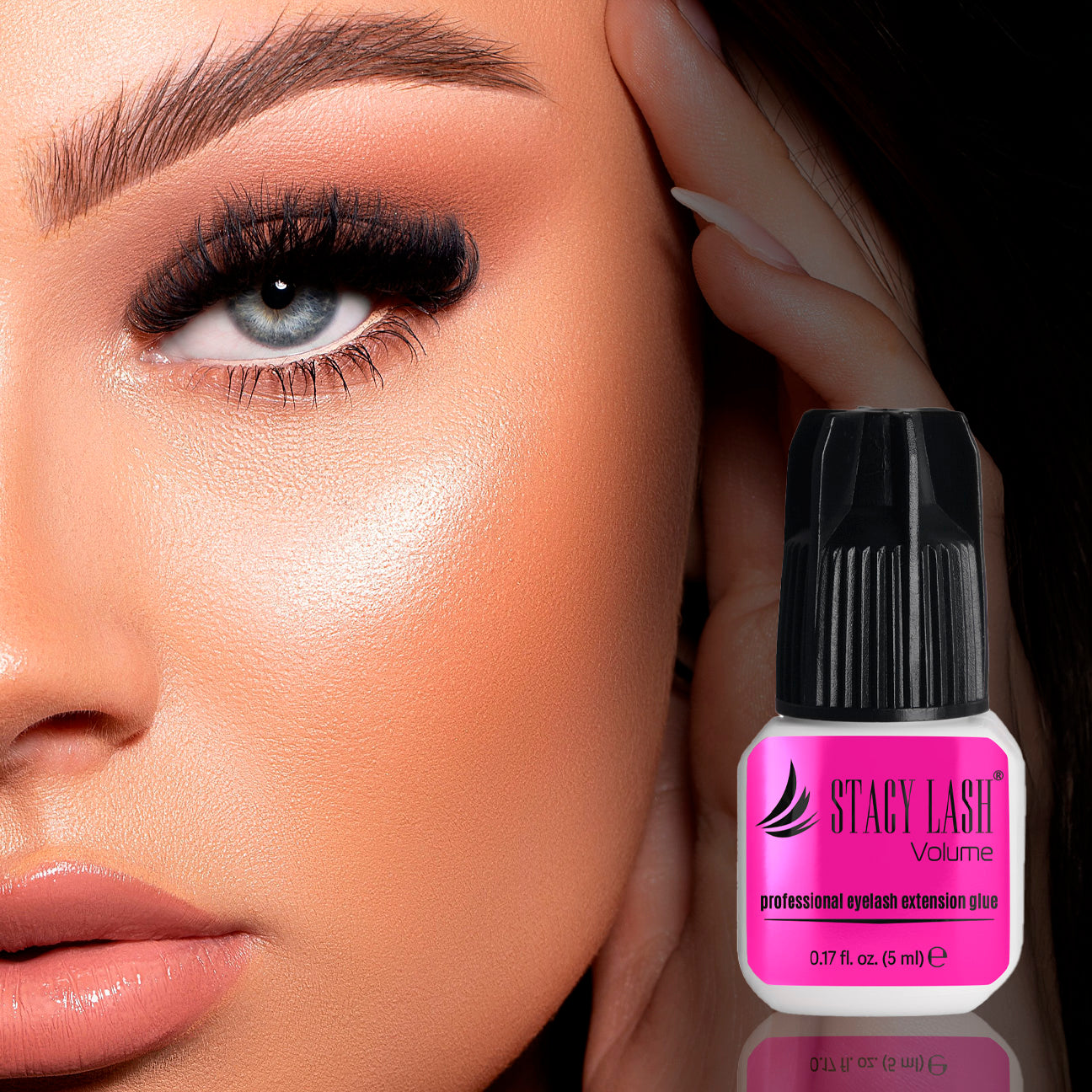 Stacy Lash Bundle: Eyelash Extension Glue - Lightning Speed 5ml & Volume 5ml