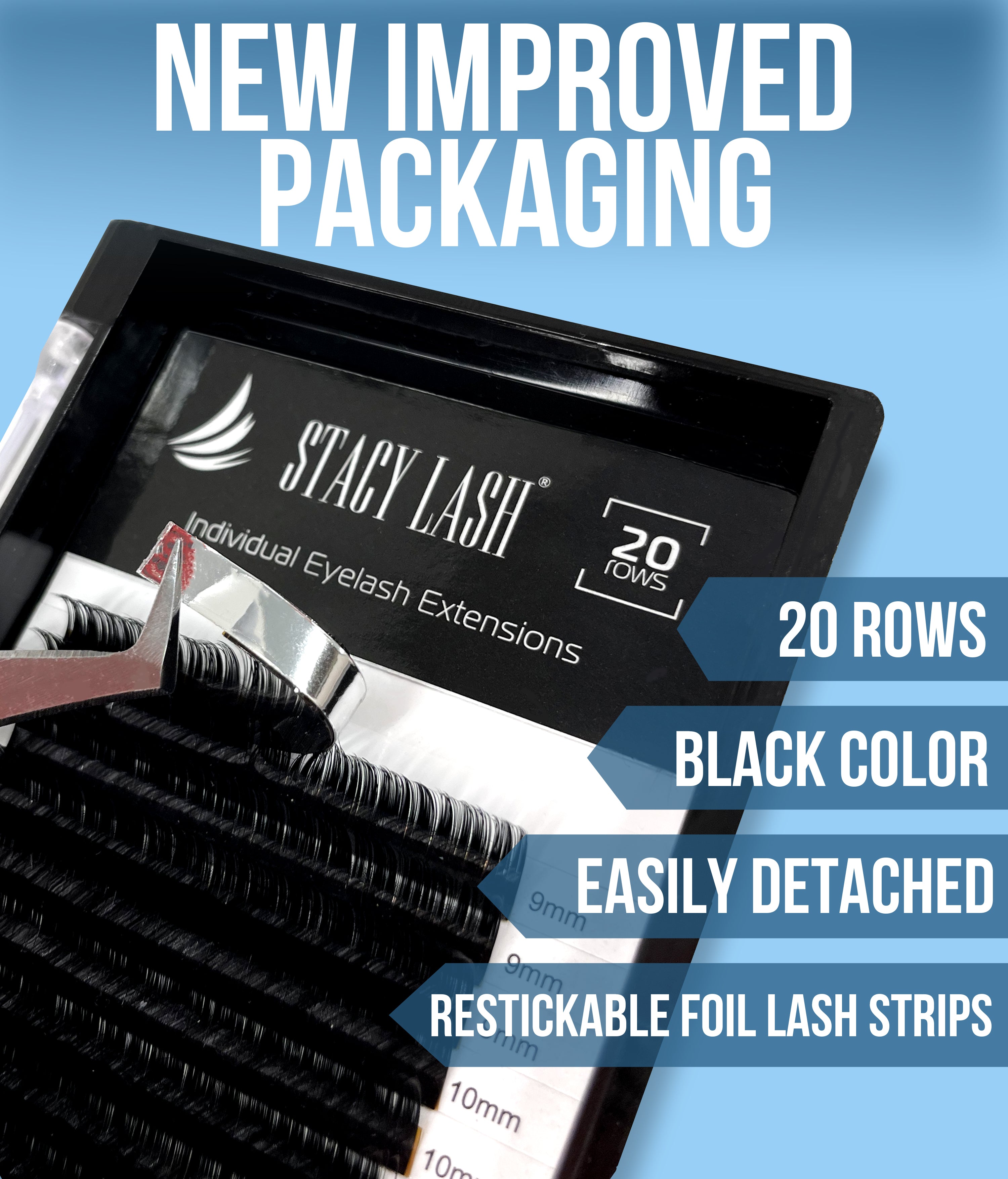 Sale❗️ 20 Rows - Easy Fan Mink Eyelash Extensions C Curl