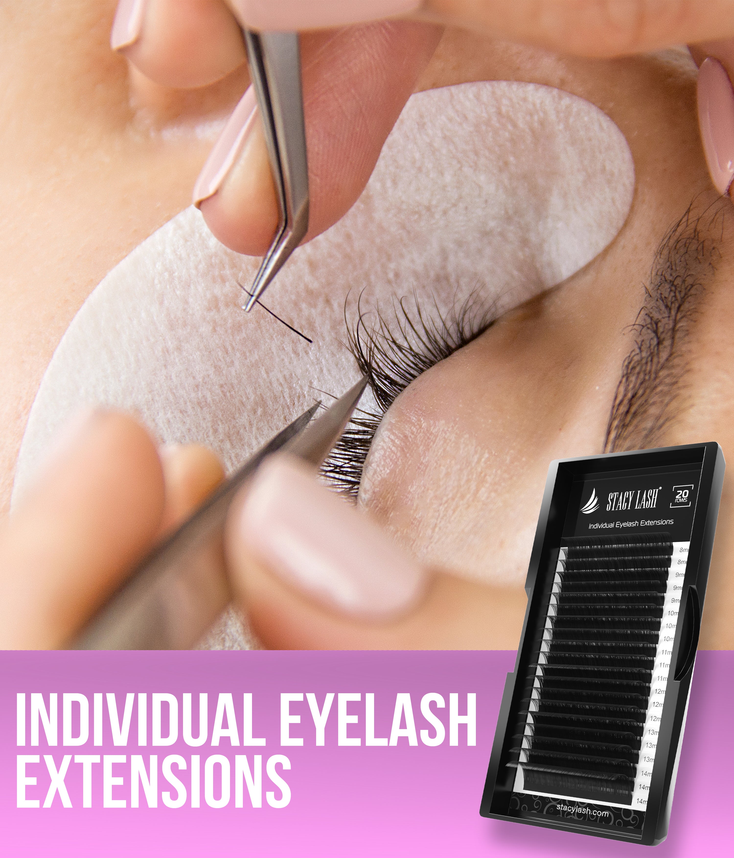 Sale❗️ 20 Rows - Mink Eyelash Extensions DD Curl