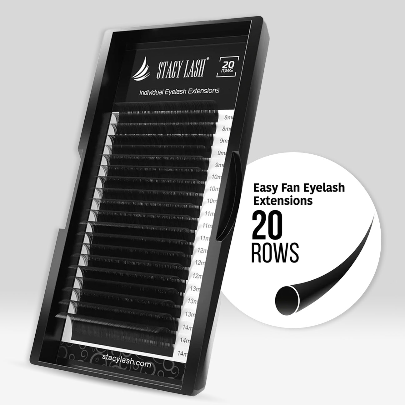 Sale❗️ 20 Rows - Easy Fan Mink Eyelash Extensions CC Curl
