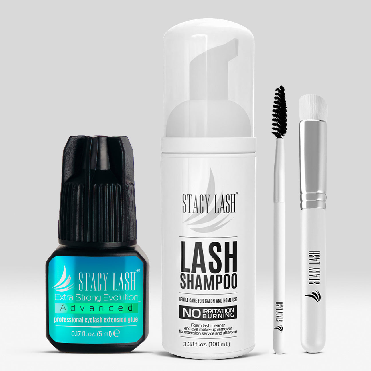Stacy Lash Bundle: Advanced Eyelash Extension Glue 5ml & Lash Shampoo 100ml