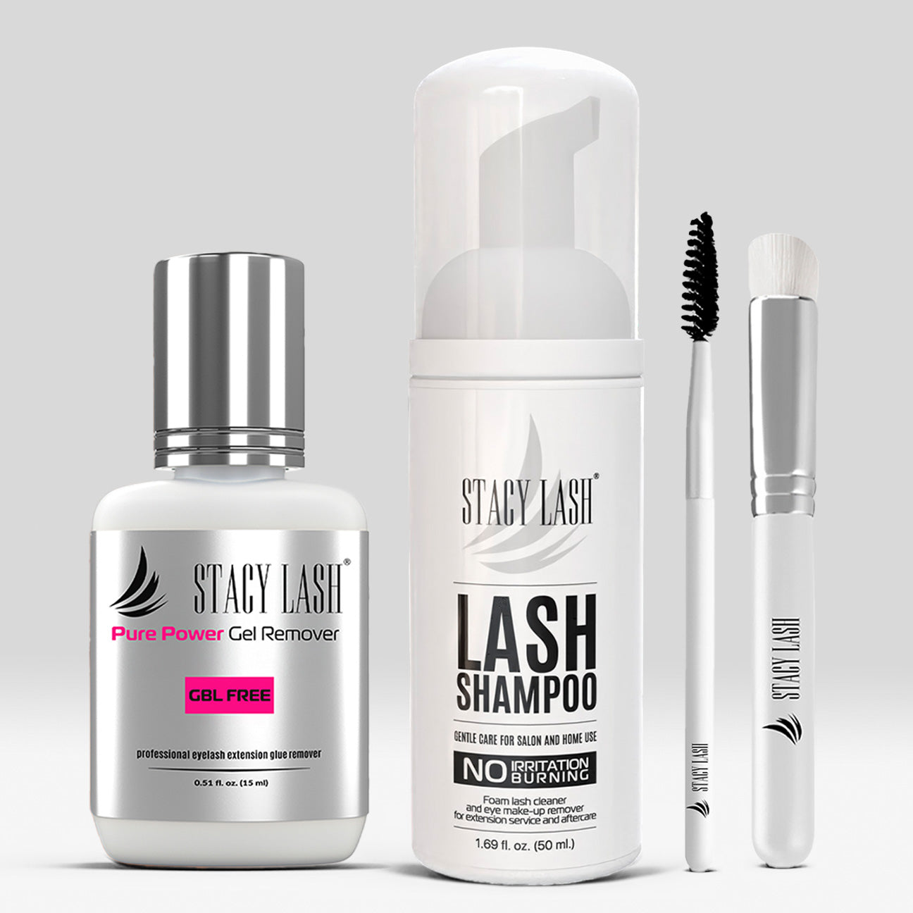 Stacy Lash Bundle: Lash Shampoo 50ml & Pure Power Gel Remover 15ml