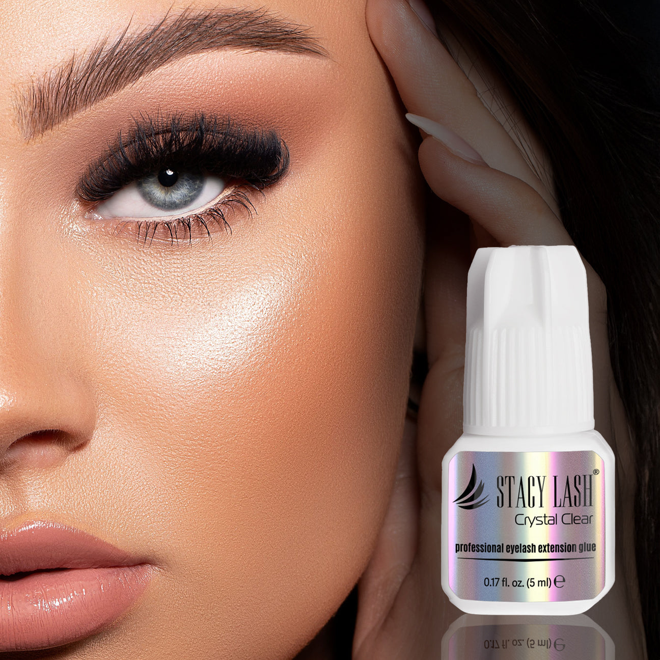 Stacy Lash Bundle: Eyelash Extension Glue - Crystal Clear 5ml & Volume 5ml