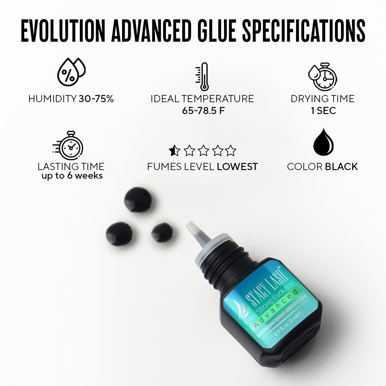 Stacy Lash Bundle: Advanced Eyelash Extension Glue 5ml & Lash Shampoo 100ml