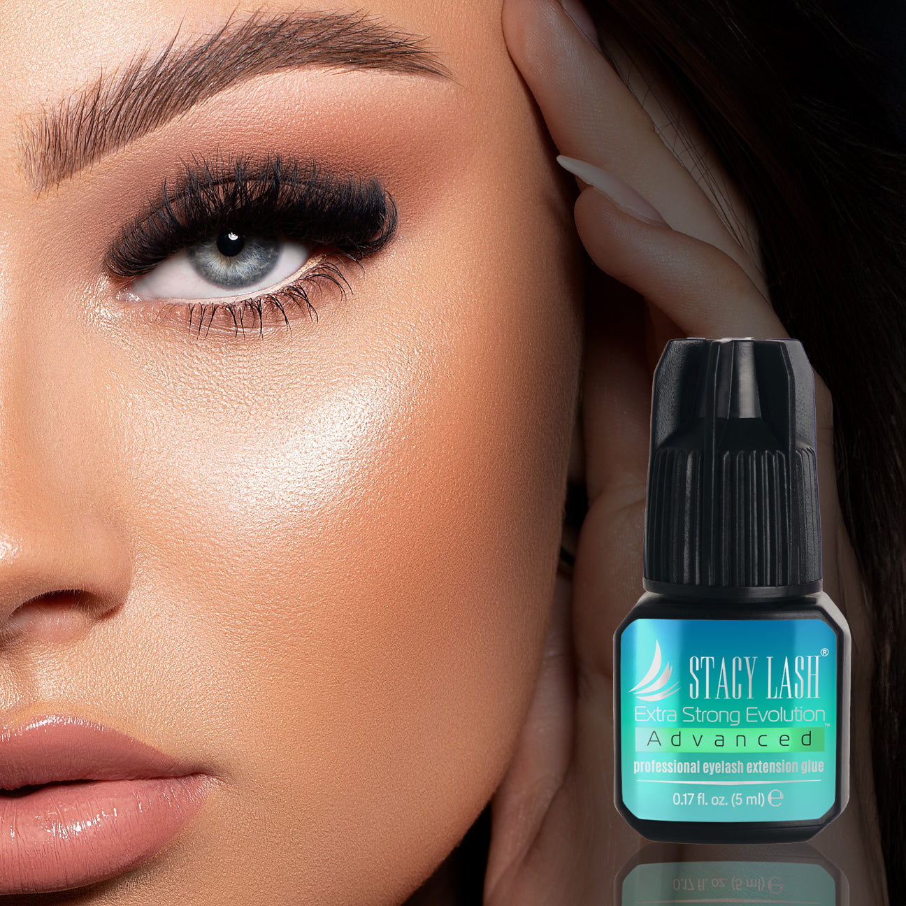 Stacy Lash Bundle: Advanced Eyelash Extension Glue 5ml & Pure Power Gel Remover 15ml
