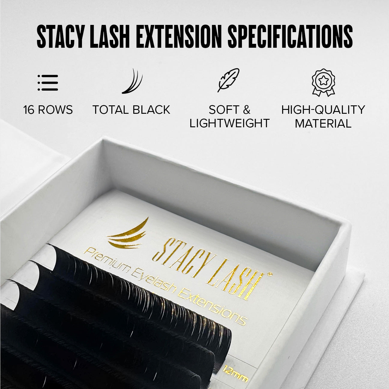 Individual lashes by Stacy Lash - D Curl