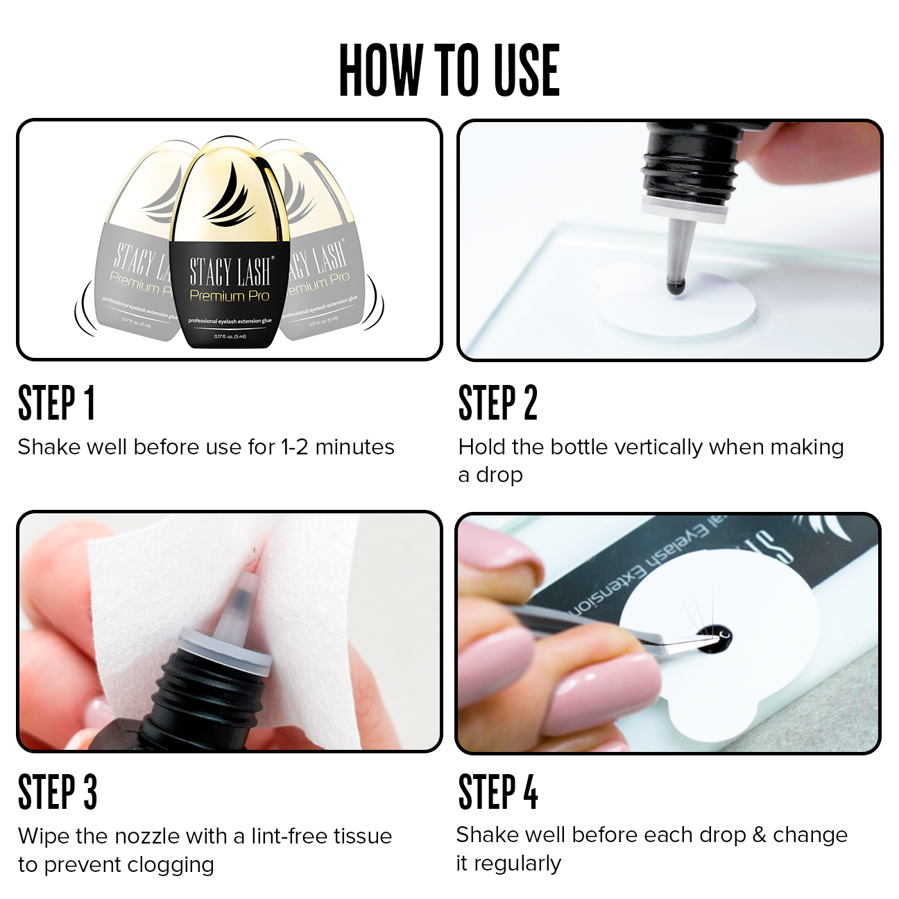 Stacy Lash Glue Premium Pro 5ml