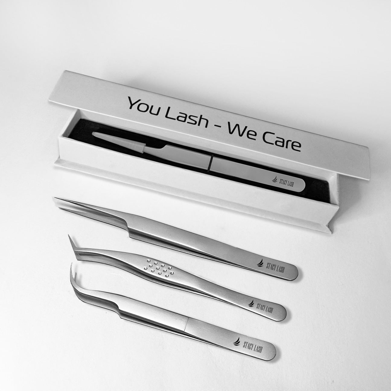 Stacy Lash STL-3 F-Shaped Isolation Tweezers for Lash Extensions