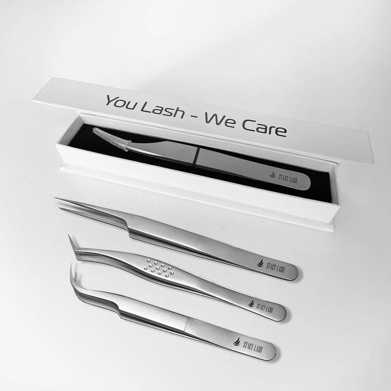 Stacy Lash STL-5 L-Shaped Volume Tweezers for Eyelash Extensions