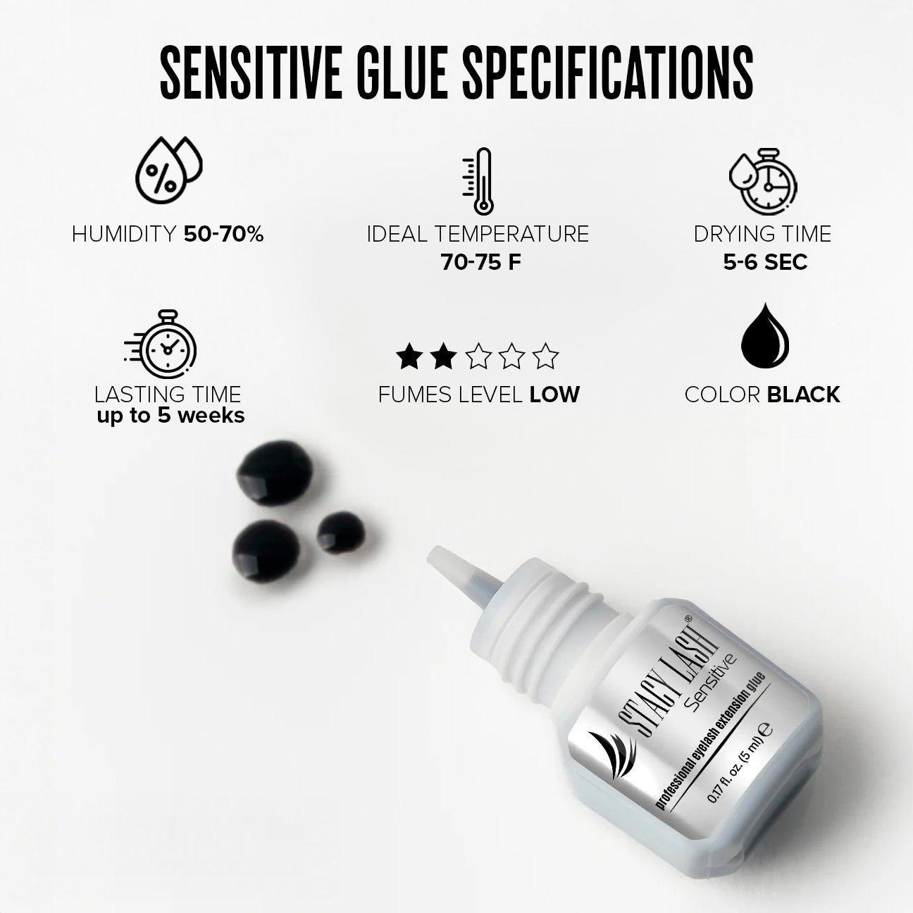 Stacy Lash Bundle: Evolution 5ml & Sensitive 5 ml & Pure Gel Remover 15ml