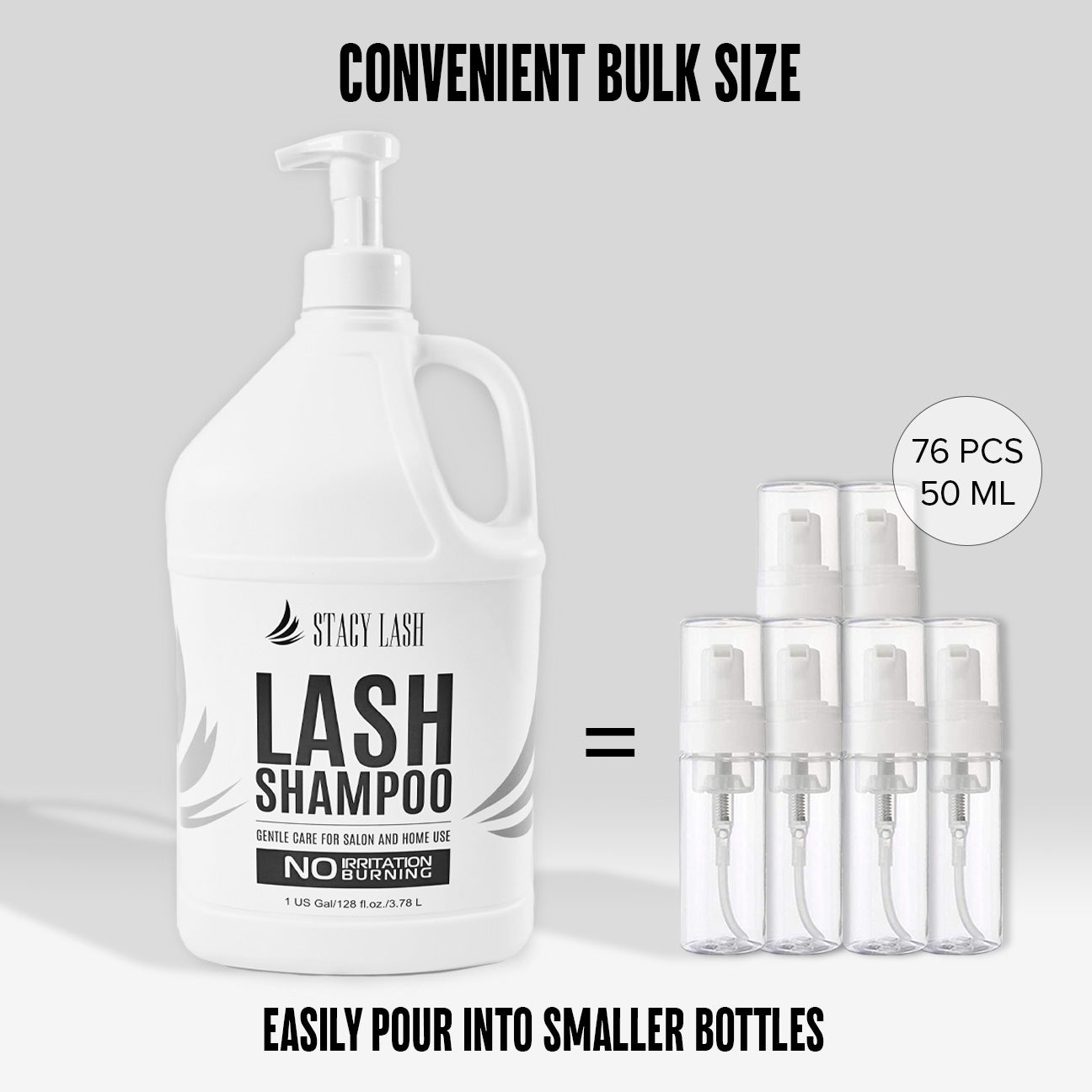 Stacy Lash Shampoo / Foam Cleanser / 1 US Gal / 128 Fl. Oz. / 3.78 L