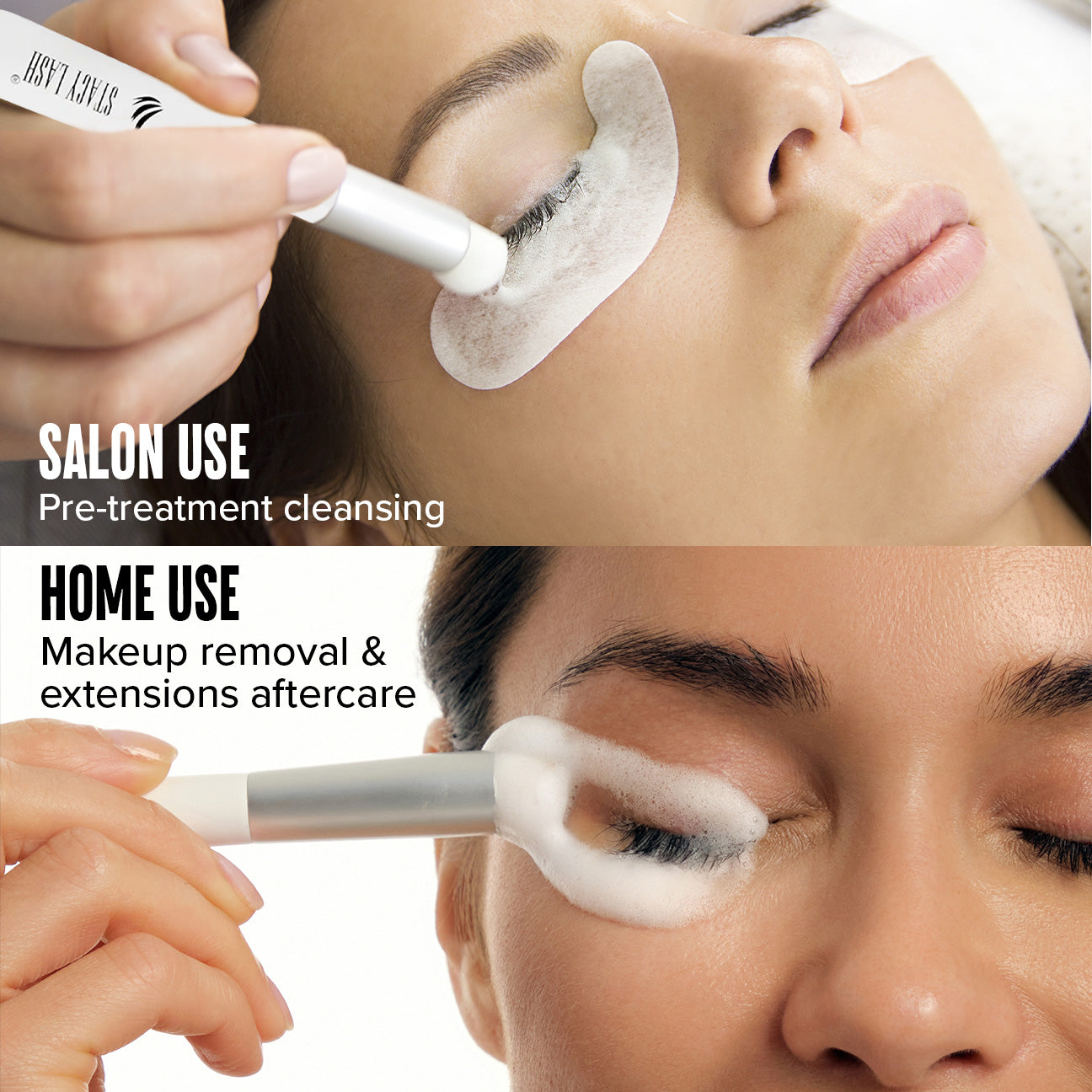 Stacy Lash Bundle: Extra Strong Eyelash Extension Glue 5ml & Lash Shampoo 100ml