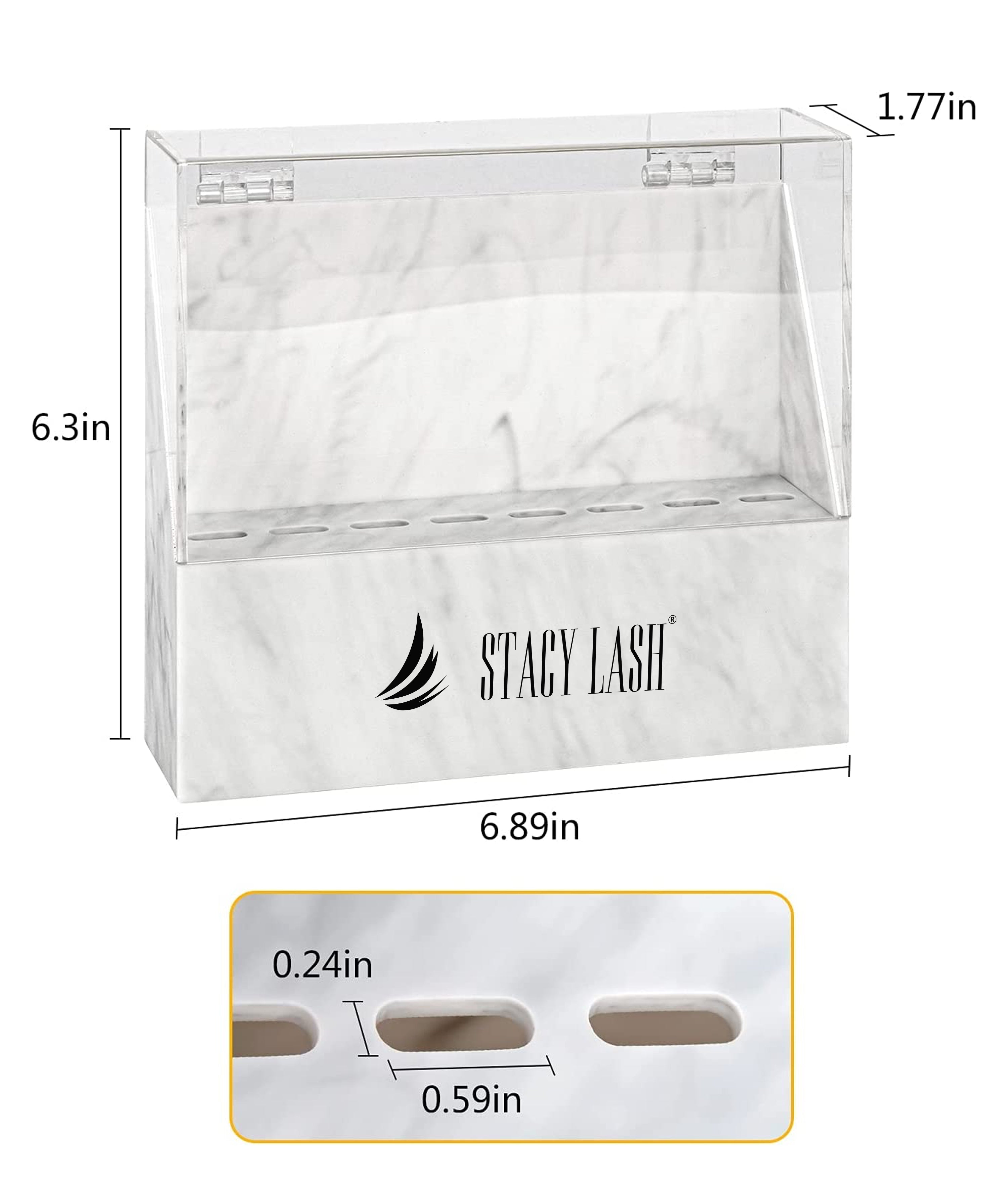 Stacy Lash Tweezer Holder - Storage Rack with Dust Cover
