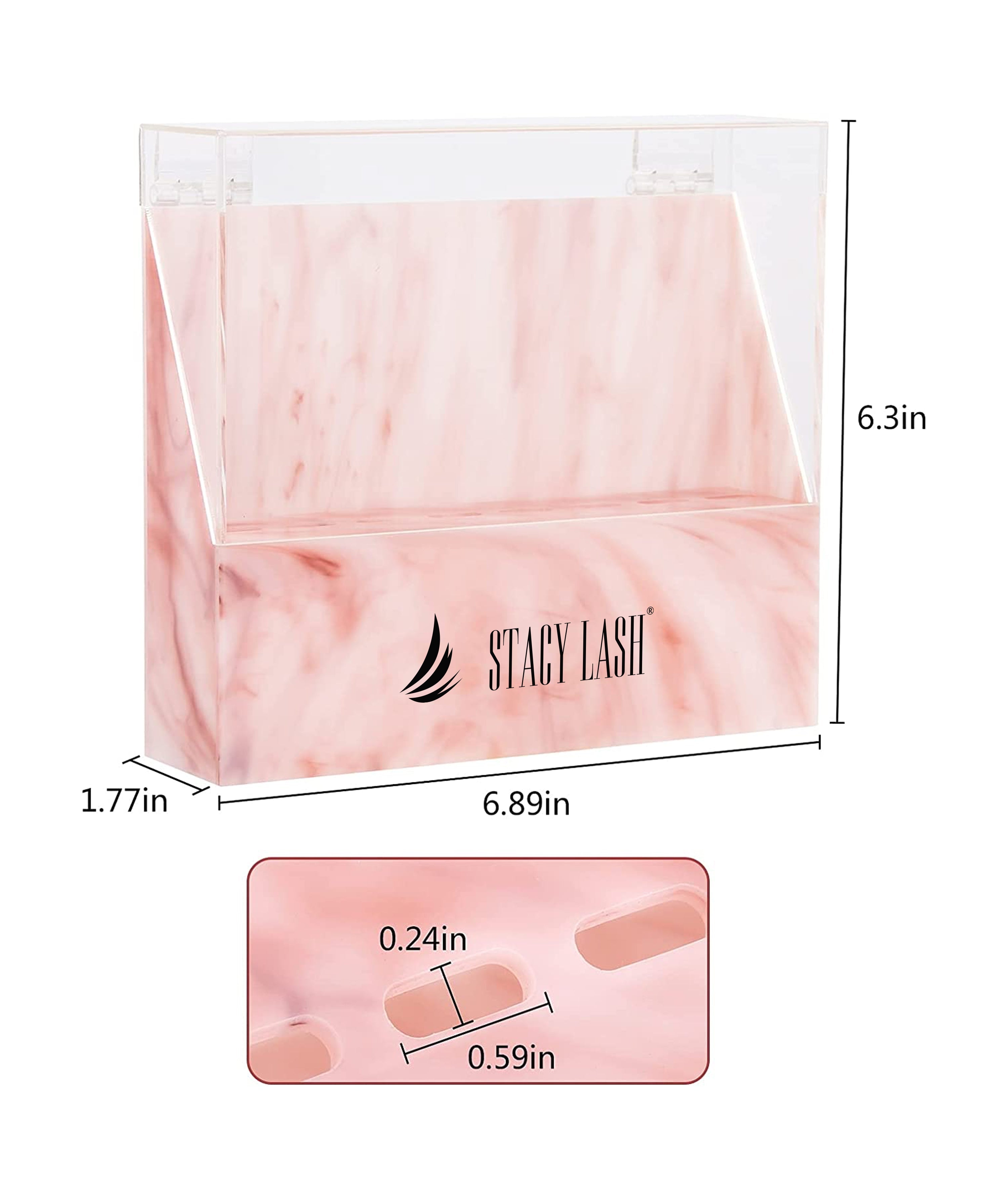 Stacy Lash Tweezer Holder - Storage Rack with Dust Cover