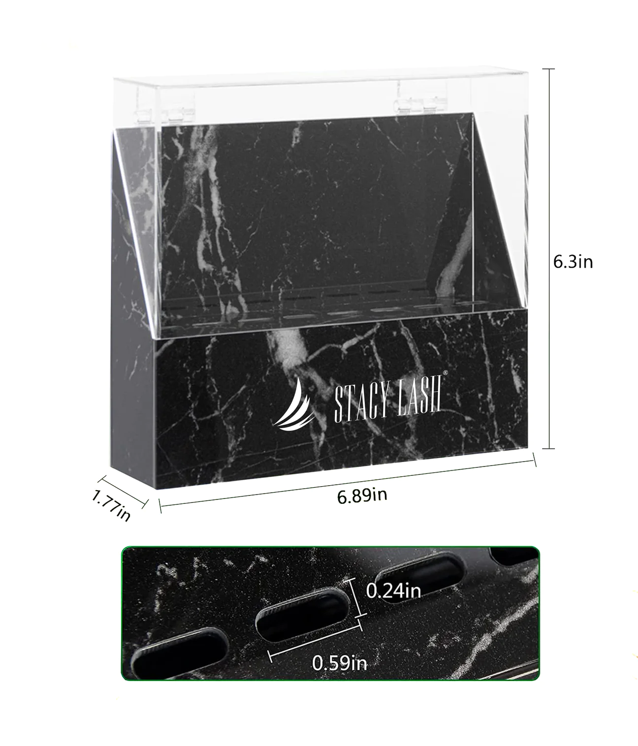 Stacy Lash Tweezer Holder - Storage Rack with Dust Cover